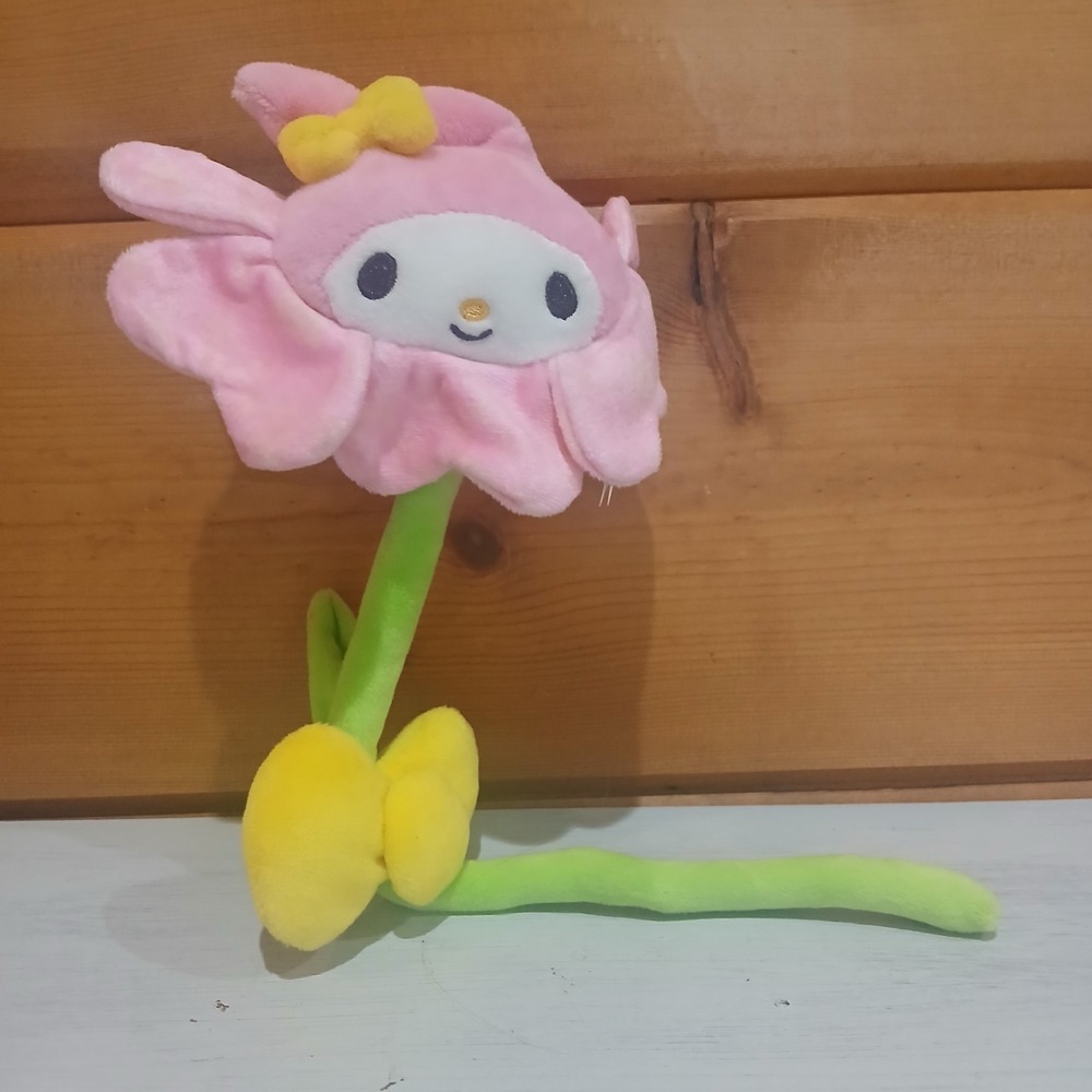 My Melody Pink Plush Flower with Bendable Stem D42